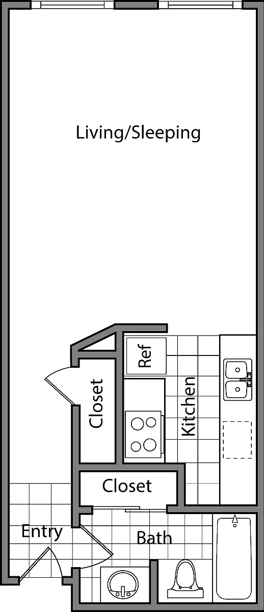 Floor plan Studio CC