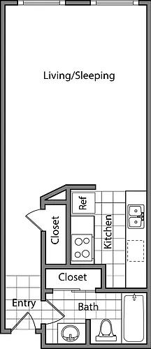 Floor plan Studio DD