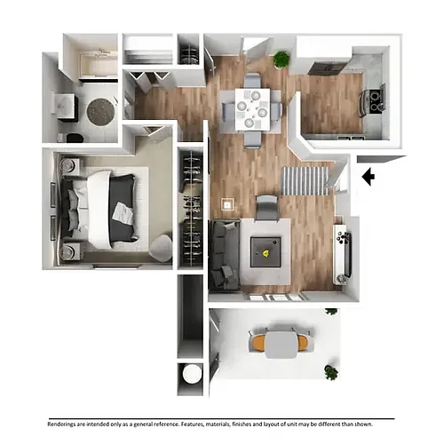 Floor plan 1X1