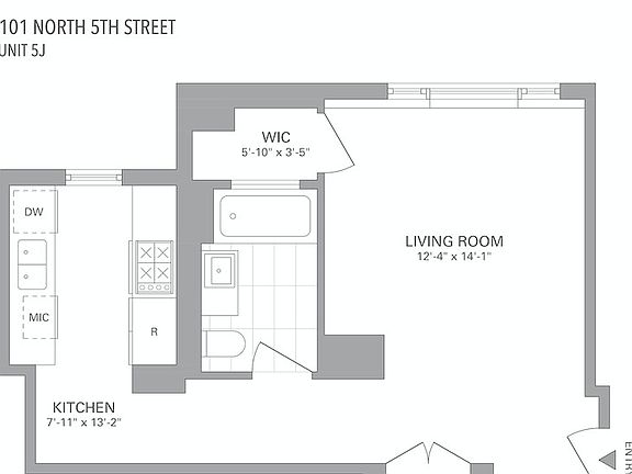 2nd image of 101 N 5th St APT 5J