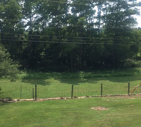 Backyard backs up to farm