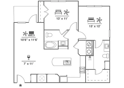 Floor plan B7