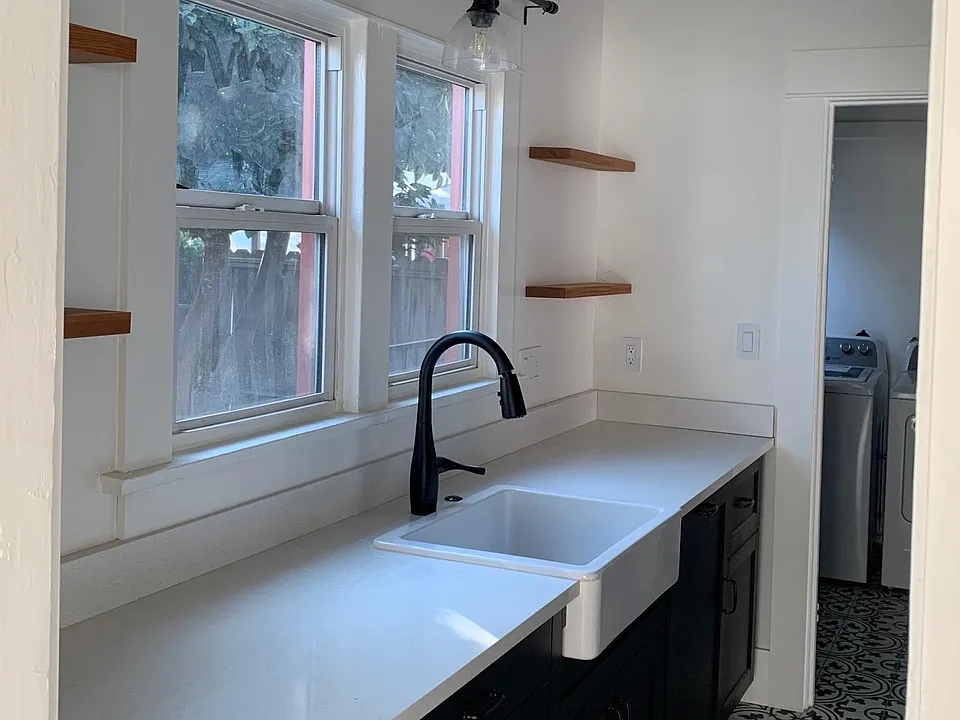 Brand new kitchen with hidden dishwasher