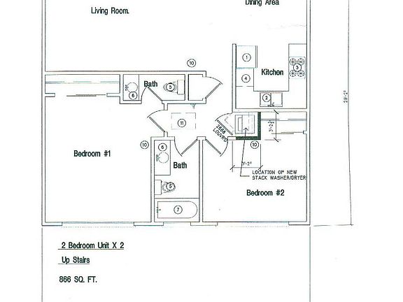 Floorplan (Closet where laundry is located)