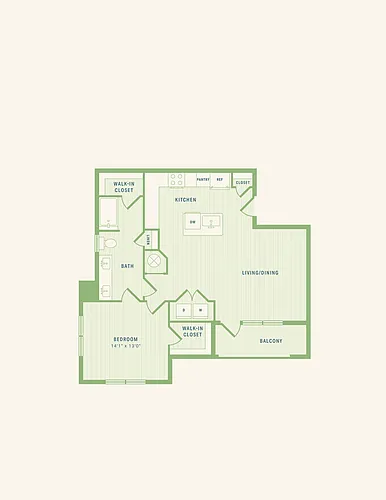 Floor plan The George (A3)
