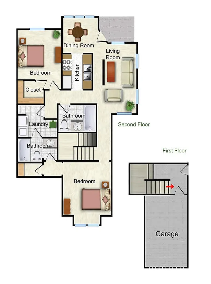 Floor plan The Marigold Park West Gardens