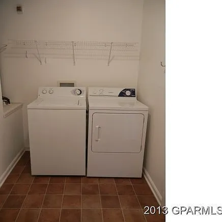 Laundry room with access from the kitchen