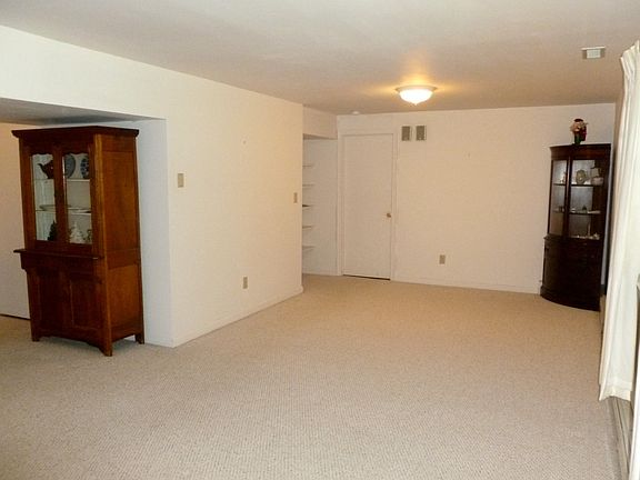 View of the living room from entry door