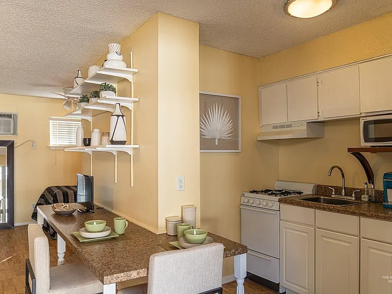 kitchen and built-in table