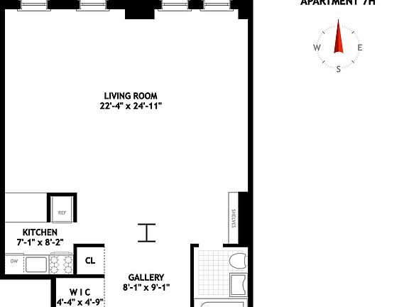 2nd image of 470 W 24th St APT 7H