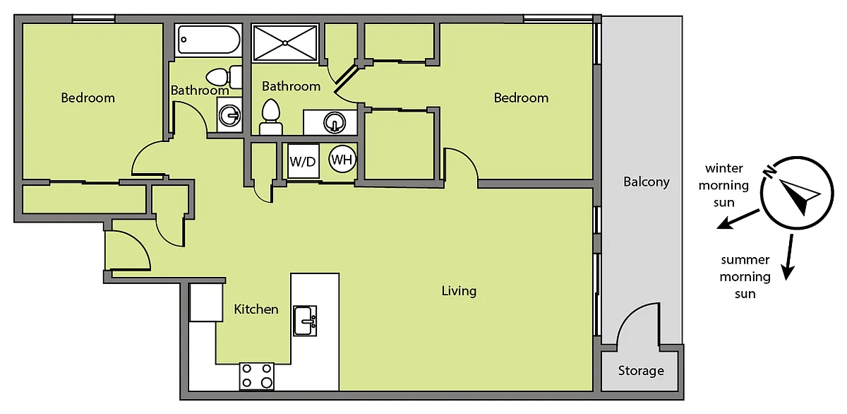 Floor plan 201 New Mexico Central - WAITLIST ONLY