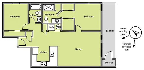 Floor plan 201 New Mexico Central - WAITLIST ONLY