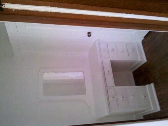 Dressing room with built in dressing table, additional closet
