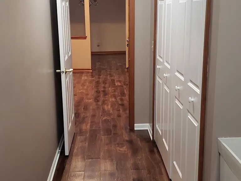 Laundry hall to kitchen
