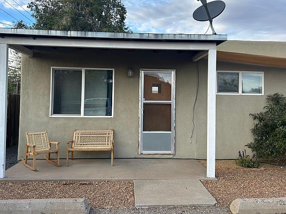 Front of unit with parking