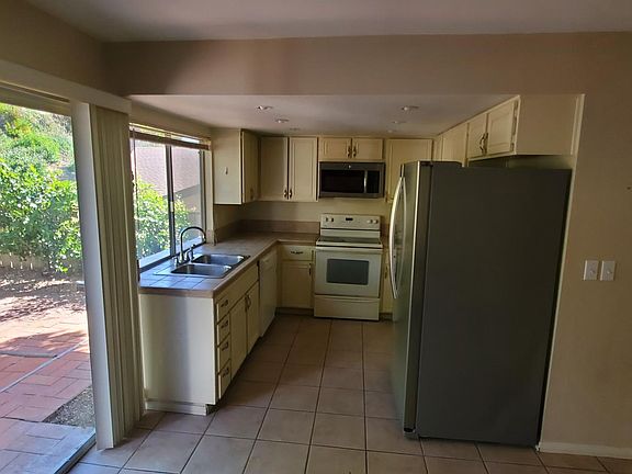 view of kitchen from dining area