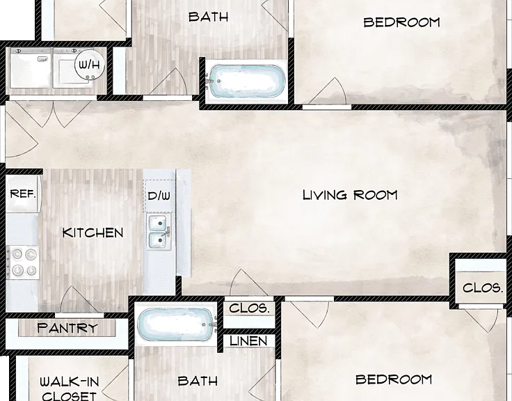 B-1 Floorplan Diagram