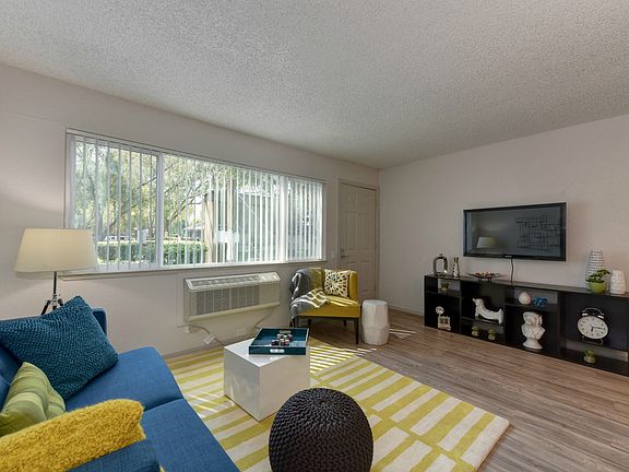 Living Room with Hardwood Inspired Floors