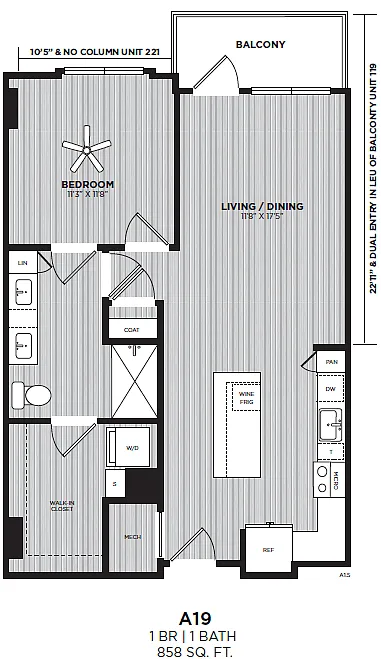Floor plan A19