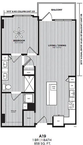 Floor plan A19
