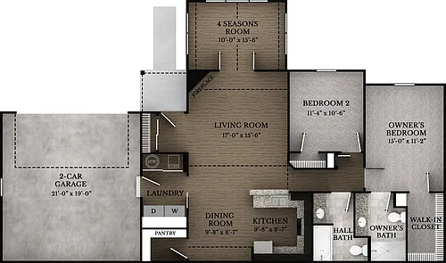 Floor plan The Madison