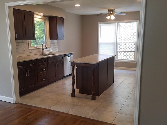 Kitchen opens into Family Room