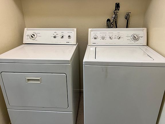 laundry is right off the kitchen