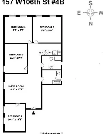 157 W 106th St #4B — Photo 2