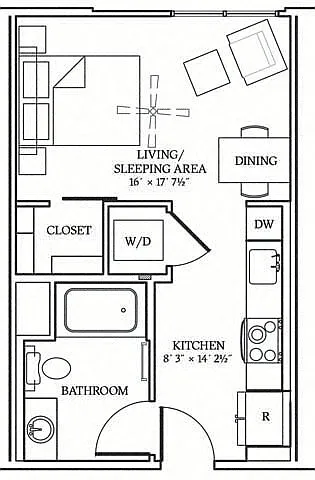 Floor plan STUDIO 1