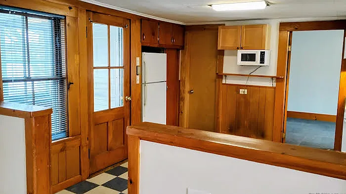 Kitchen upper cabinets, a place for everything.