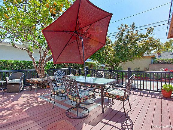 Large back yard with pation deck