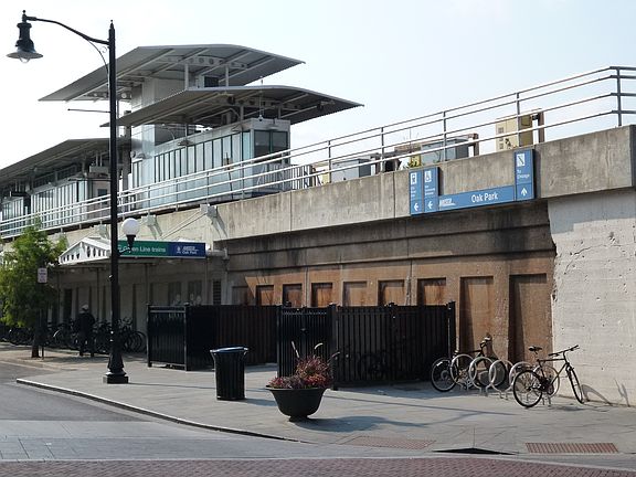 Metra & Green Line Trains
