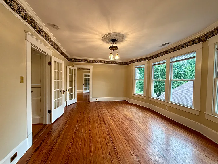 Dining room looking into living room