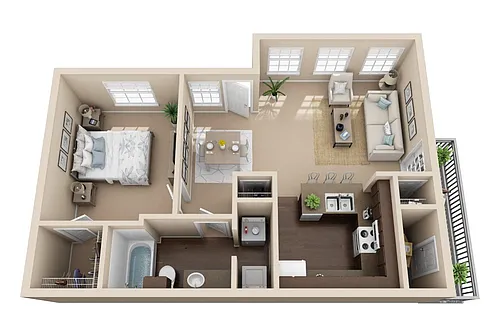 Floor plan Osage Renovated