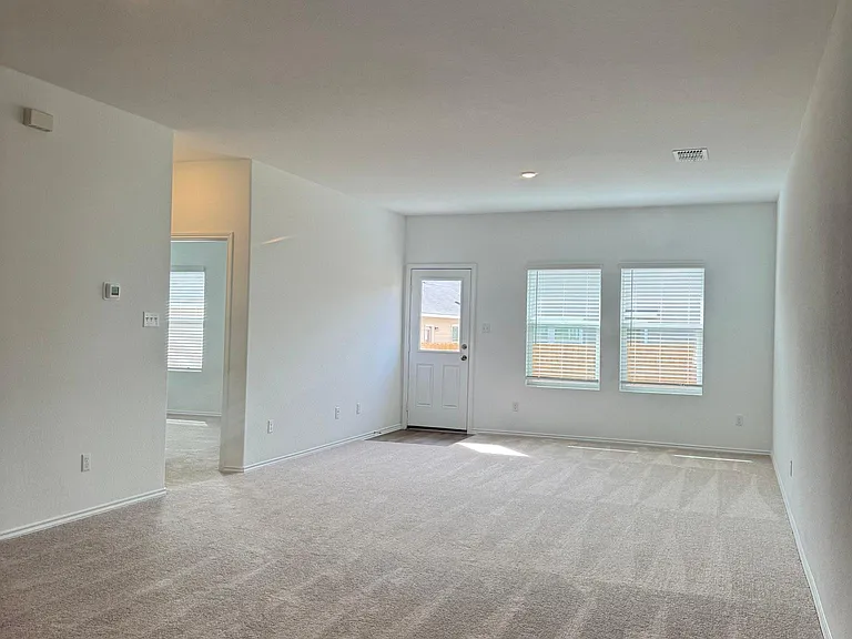 spacious living room and dinning room