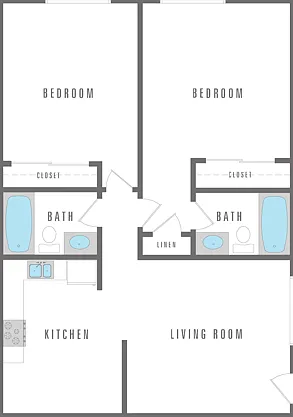 2 Bedroom 2 Bath 2 Bedroom 2 Bath