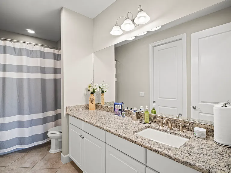 Second combo shower with bath tub