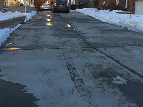 Heated driveway