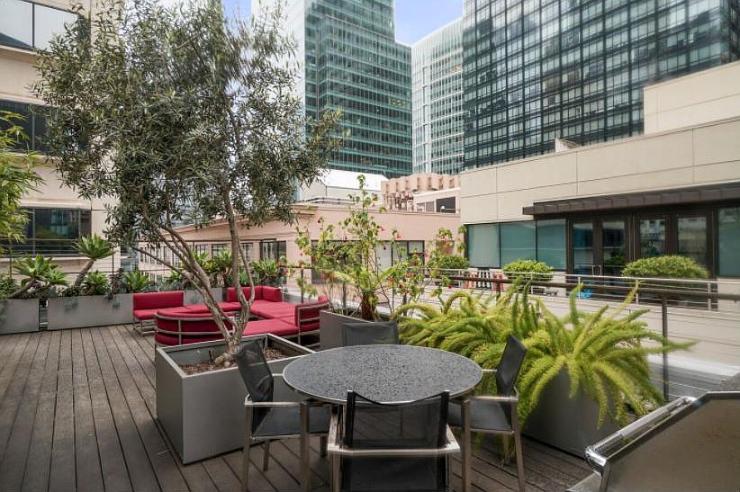 Rooftop BBQ area