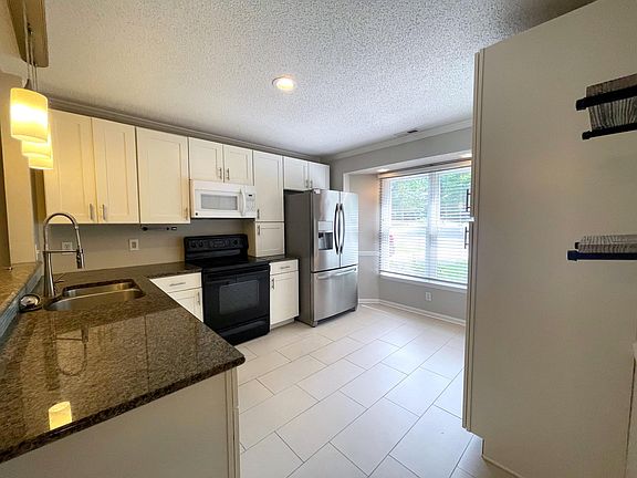 Kitchen with granite countertops