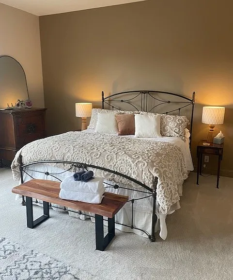 Primary suite. New king-sized bed, walk-in closet and huge 5 piece bath.