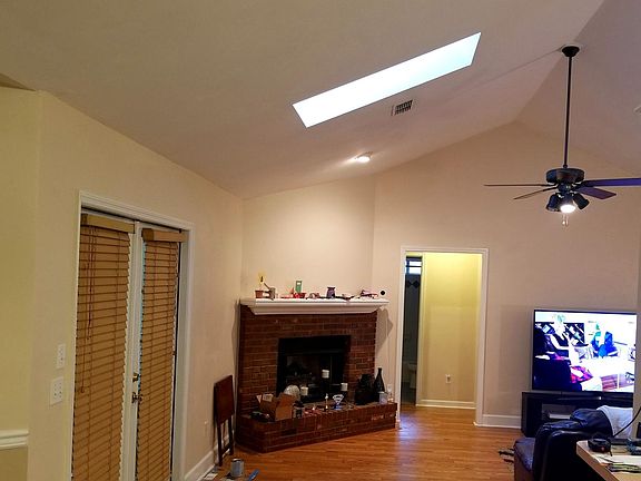 Living room with gas fireplace