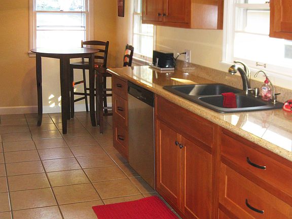 Granite and Cherry Cabinets
