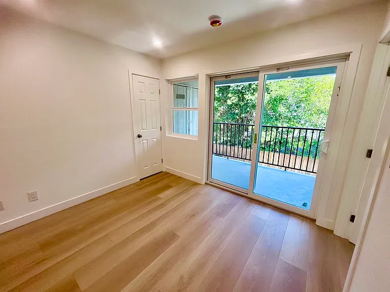 Living room with private balcony