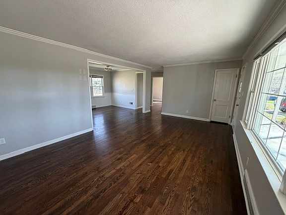 Living Room with hardwood floors throughout entire house