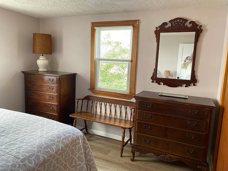 Bedroom 1 with Queen Bed and Large Closet