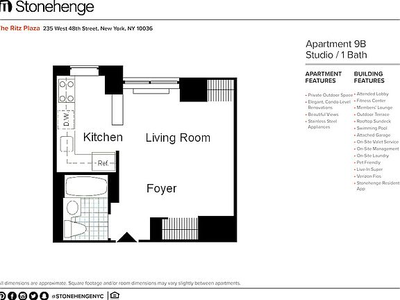 2nd image of 235 W 48th St APT 9B