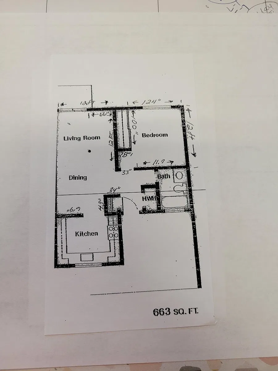 Floor plan 1 Bedroom