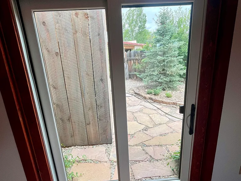 View from the French doors.