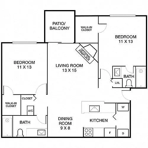Floor plan Evergreens